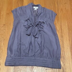 Ann Taylor Loft Purple Flowy Top